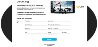 sony 4k sweepstakes