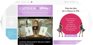 catwalk or kleenex sweepstakes