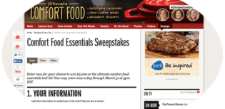 foodnetwork sweepstakes