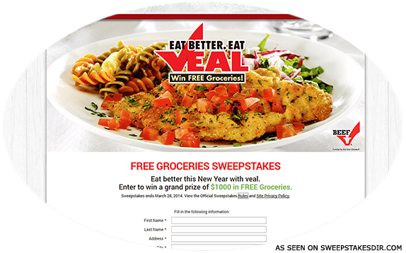 veal sweepstakes