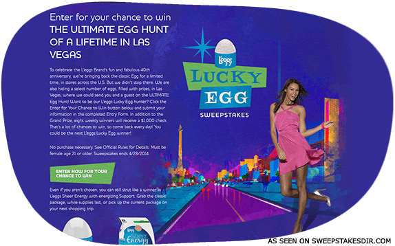 lucky egg sweepstakes