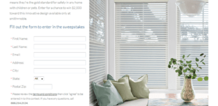 cordless sheer sweepstakes