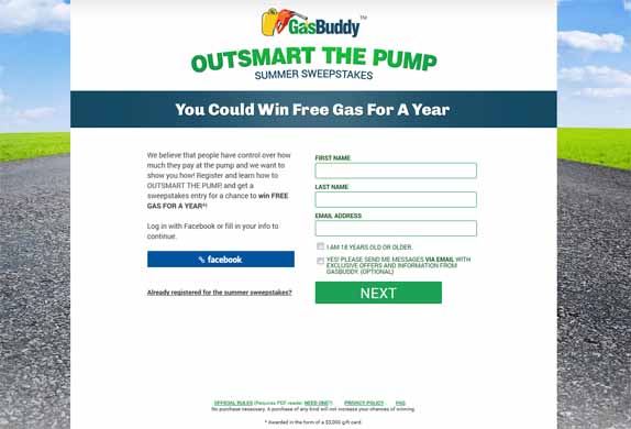 free gas for a year