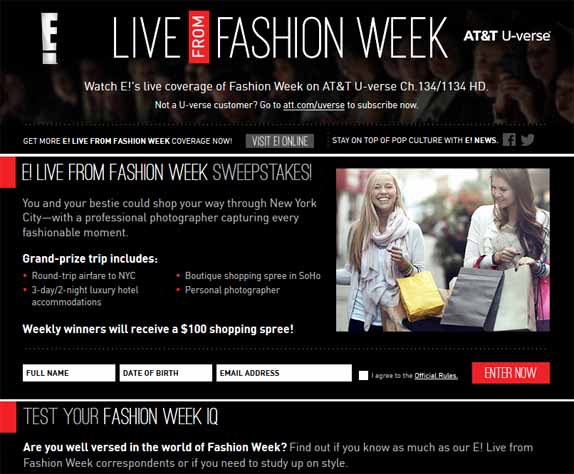 live fashion week