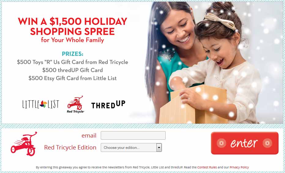 1500 holiday shopping spree