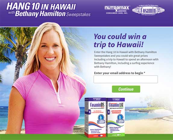 hang 10 in hawaii