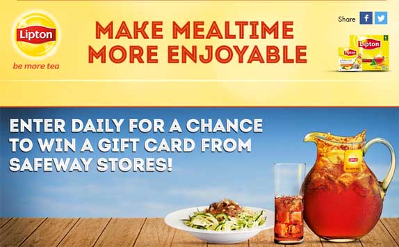 lipton tea sweeps