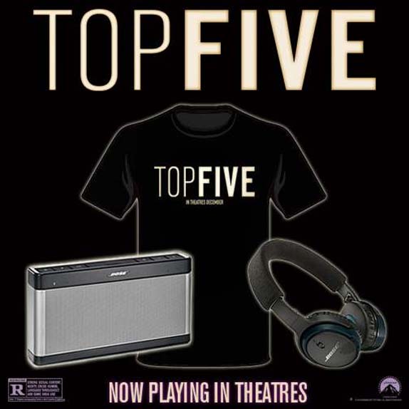 top five giveaway