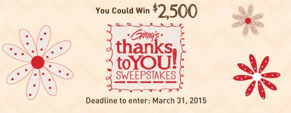 ginnys sweepstakes