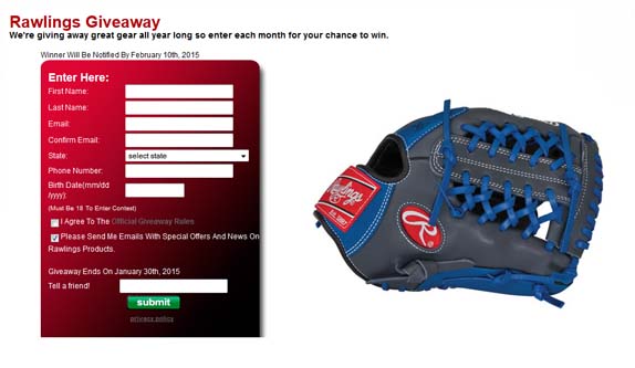 rawlings sweepstakes