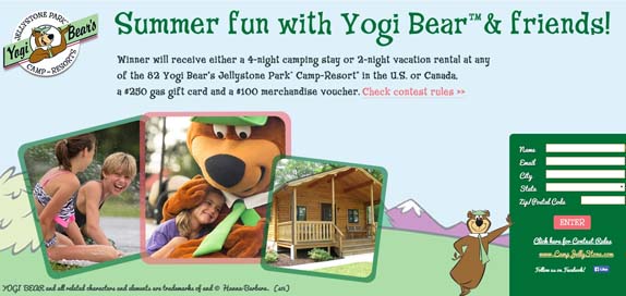 summer fun with yogi bear