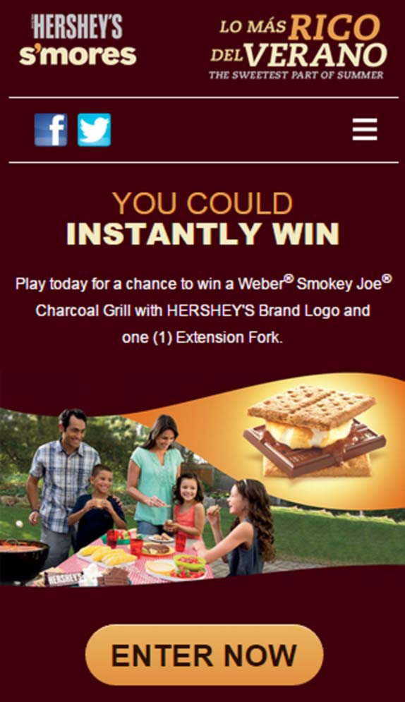 hersheys instant win