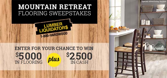 mountain retreat flooring sweepstakes