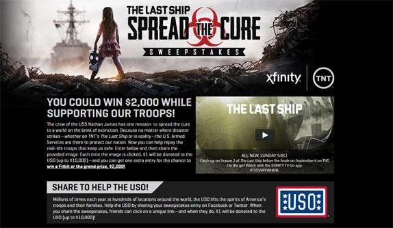 the last ship spread the cure sweepstakes