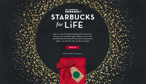 starbucks for life