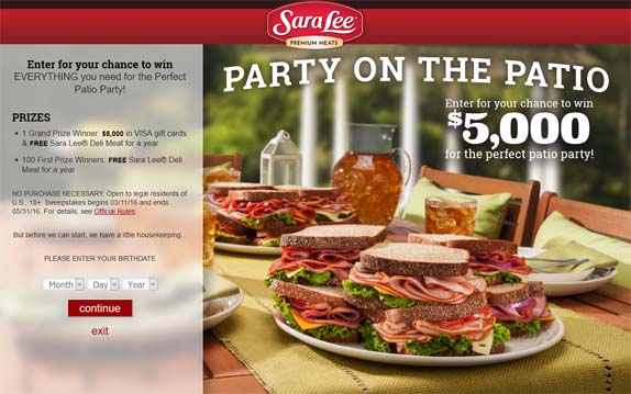 party on the patio