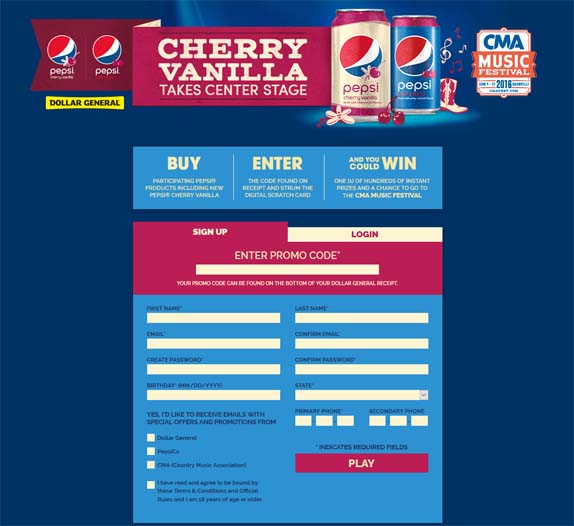 pepsi contest