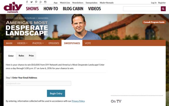 diy network contest