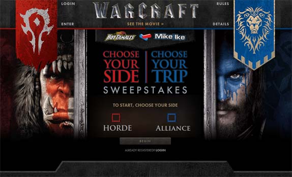 warcraft trip sweepstakes